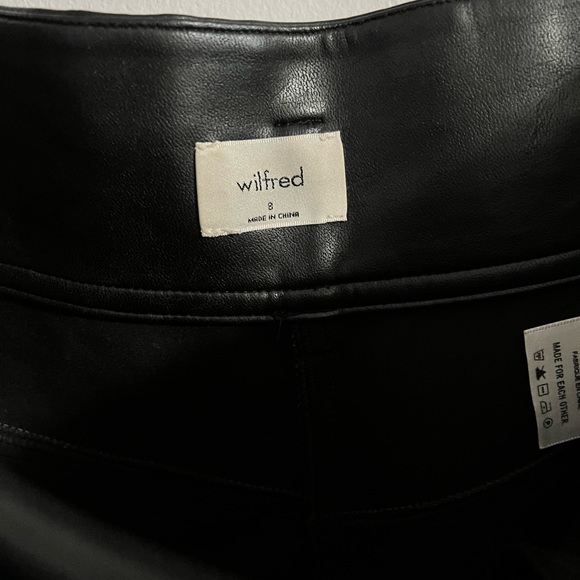 Wilfred front tie pants leather - Picture 3 of 4